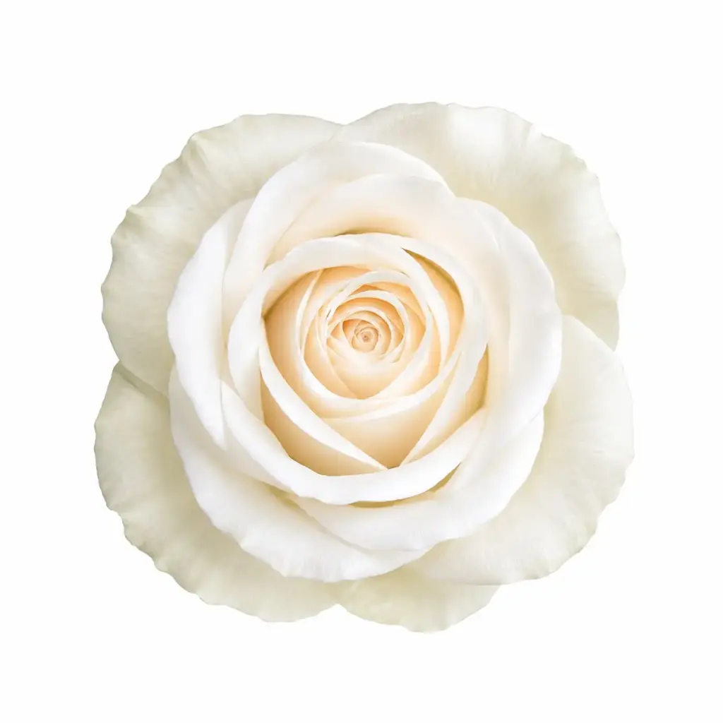 40cm Roses White Vendela
