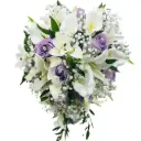 Calla Lilies & Rose Bridal Bouquet