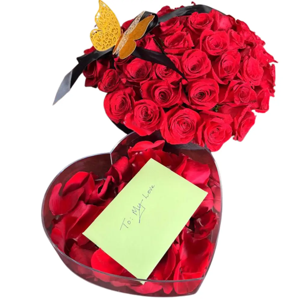 Roses From The Heart (50 roses)