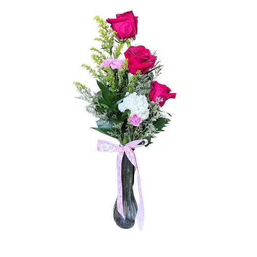 3 Roses & Carnations