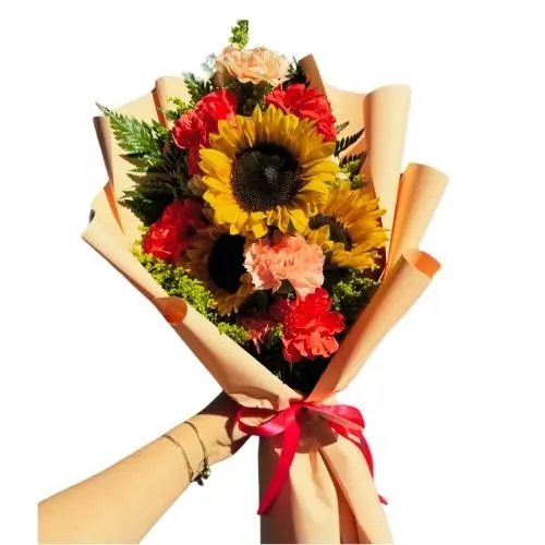 Sunflowers W Carnations