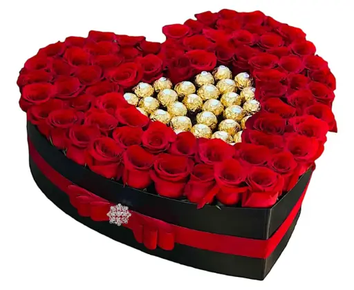 Heart's Desire (75 roses)