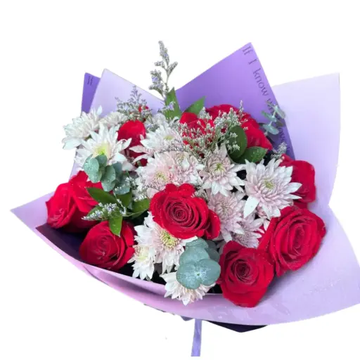 Berry Sweet Bouquet (12 roses)