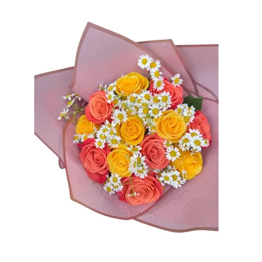 Love in Bloom – Sunset Edition (12 roses)